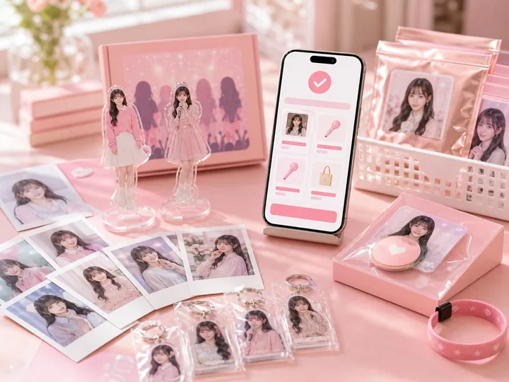 ファングッズ販売とスマートフォン決済のイメージ